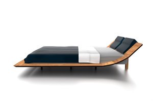Drewniane łóżko do sypialni LEBRON