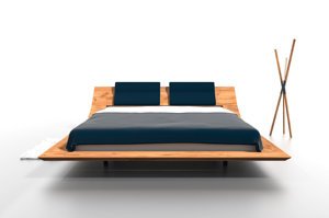 Drewniane łóżko do sypialni LEBRON
