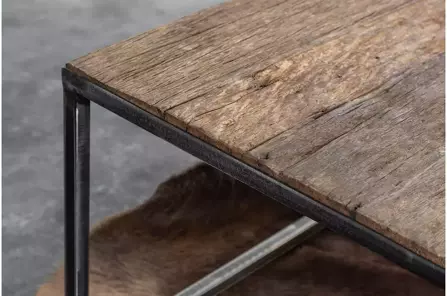 Drewniany stolik kawowy BARRACUDA / 110x60 cm