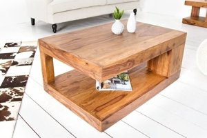 Drewniany stolik kawowy GIANT 90x60 cm