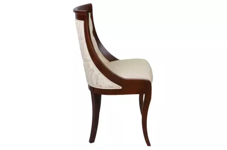 Eleganckie krzesło tapicerowane 856 z pikowanym oparciem