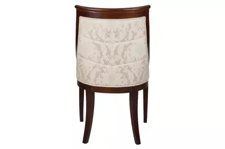 Eleganckie krzesło tapicerowane 856 z pikowanym oparciem