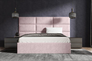 Klasyczne łóżko tapicerowane do sypialni ROLAND - bez zagłówka