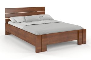 Łóżko drewniane bukowe Visby ARHUS High / 160x200 cm, kolor palisander