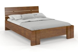 Łóżko drewniane bukowe Visby Arhus High BC Long (Skrzynia na pościel) / 120x220 cm, kolor naturalny