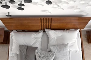 Łóżko drewniane bukowe Visby POZNAŃ / 120x200 cm, kolor biały