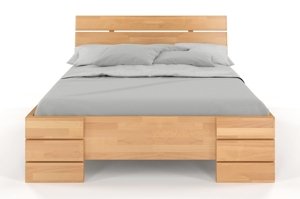 Łóżko drewniane bukowe Visby Sandemo High
