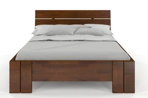 Łóżko drewniane sosnowe Visby Arhus High / 120x200 cm, kolor biały