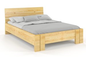 Łóżko drewniane sosnowe Visby Arhus High / 180x200 cm, kolor naturalny