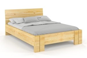 Łóżko drewniane sosnowe Visby Arhus High & BC (Skrzynia na pościel)