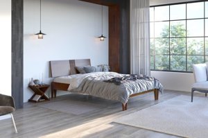Łóżko drewniane sosnowe Visby POZNAŃ /120x200 cm, kolor biały