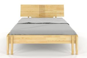 Łóżko drewniane sosnowe Visby POZNAŃ /140x200 cm, kolor palisander