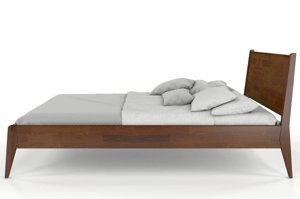 Łóżko drewniane sosnowe Visby RADOM / 140x200 cm, kolor palisander