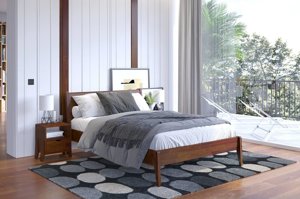 Łóżko drewniane sosnowe Visby RADOM / 180x200 cm, kolor naturalny