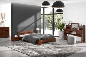 Łóżko drewniane sosnowe Visby Sandemo / 180x200 cm, kolor biały