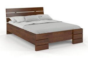 Łóżko drewniane sosnowe Visby Sandemo High / 120x200 cm, kolor naturalny