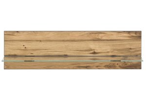 Nowoczesna dębowa półka wisząca TURID / 117.5x36x25 cm