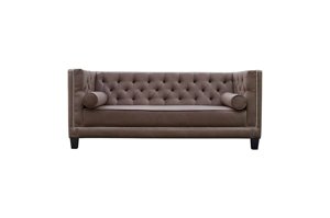Nowoczesna sofa WENECJA pikowana w stylu Chesterfield / szerokość 225 cm
