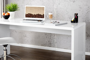 Nowoczesne białe biurko FAST TRADE / 140x60 cm