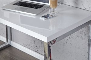 Nowoczesne białe biurko WHITE DESK / 120x60 cm