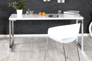 Nowoczesne białe biurko WHITE DESK / 140x60 cm