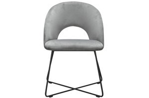 Nowoczesne krzesło tapicerowane ALTA na metalowych nogach