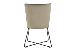 Nowoczesne krzesło tapicerowane PONTE X na metalowych nogach