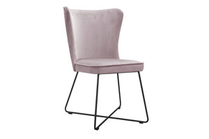 Nowoczesne krzesło tapicerowane PONTE X na metalowych nogach