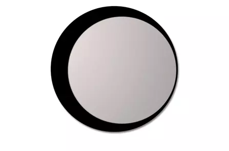 Okrągłe lustro SIMPLE MOON z oświetleniem LED / rama dostępna w 2 kolorach