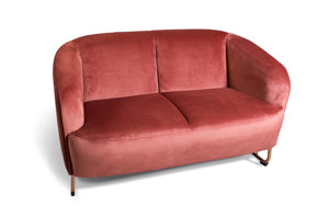 Różowa sofa CIAO / szerokość 135 cm