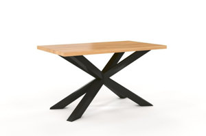 Stół SPIDER na metalowej podstawie / 140x80 cm