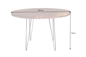 Stół okrągły MAKASSAR 120 cm