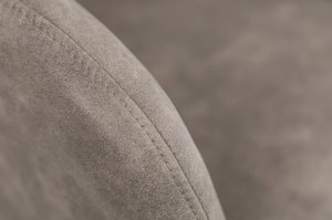 Szaro-beżowy tapicerowany fotel obrotowy DUTCH