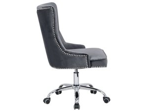 Tapicerowane krzesło biurowe VICTORIAN szare