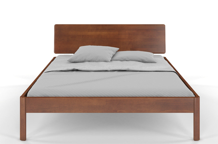 Wysyłka w 48h! Łóżko drewniane bukowe Visby AMMER / 90x200 cm, kolor orzech