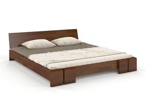 Wysyłka w 48h. Łóżko drewniane sosnowe Skandica VESTRE Niskie / 200x200 cm, kolor naturalny 